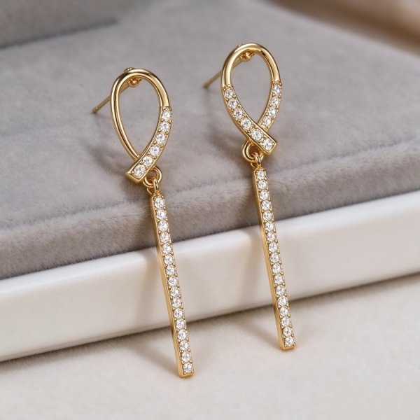 zinc Needle Earrings